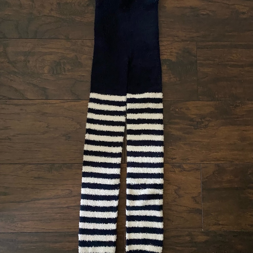 Uniqlo Fairy Soft Leggings, Navy and White, Women, Size: M/L